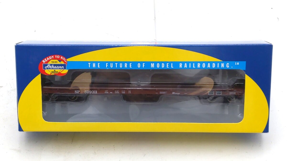 Athearn 92689 HO Southern Pacific 60' Ready-to-Run Flat Car #599311