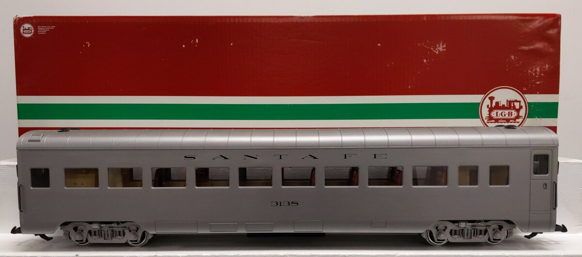 LGB 36570 ATSF Streamline Passenger Car - Metal Wheels #3138