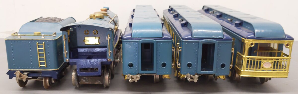 Lionel 390E Vintage Standard Gauge Blue Comet Prewar Train Set VG