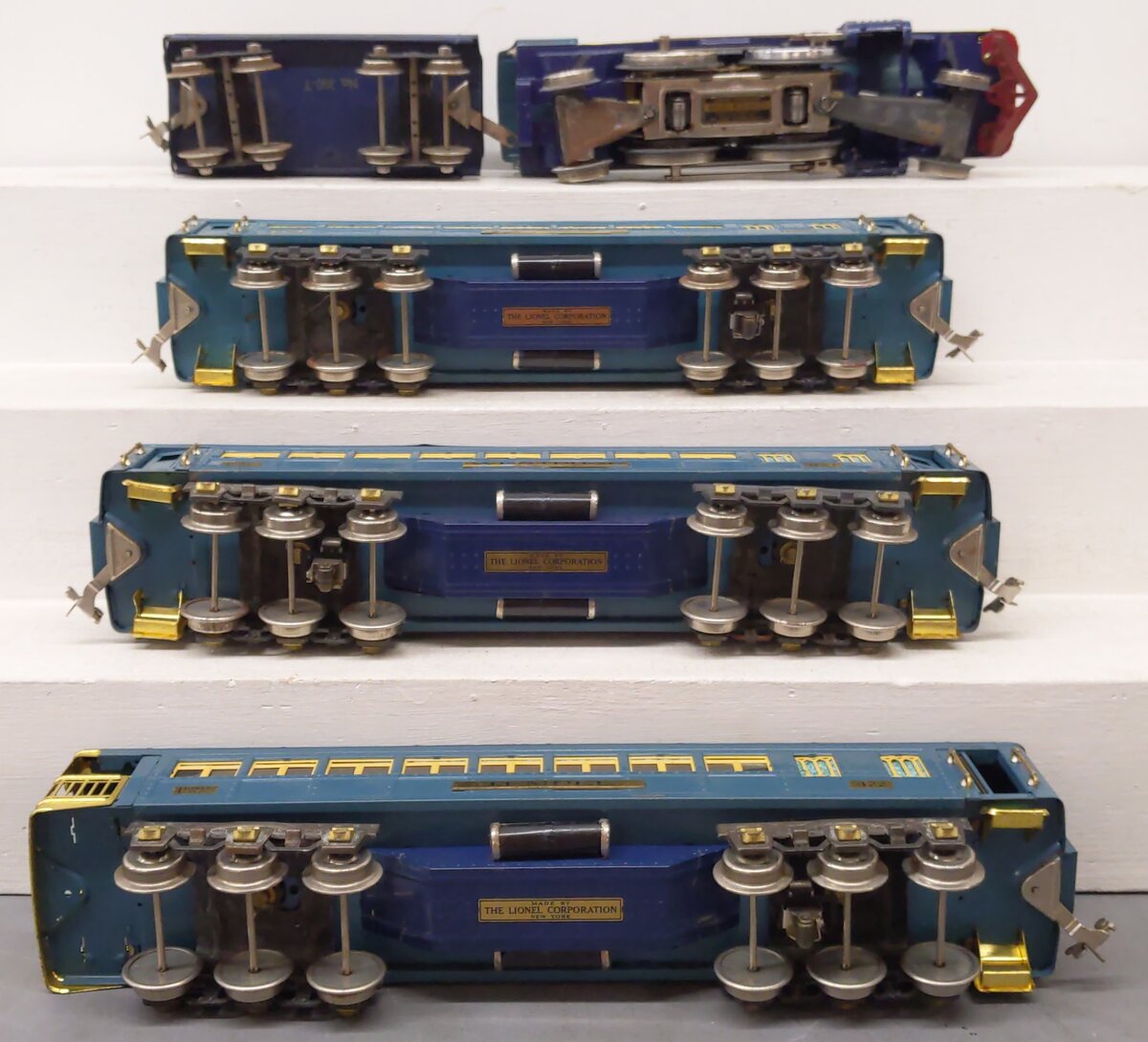Lionel 390E Vintage Standard Gauge Blue Comet Prewar Train Set VG