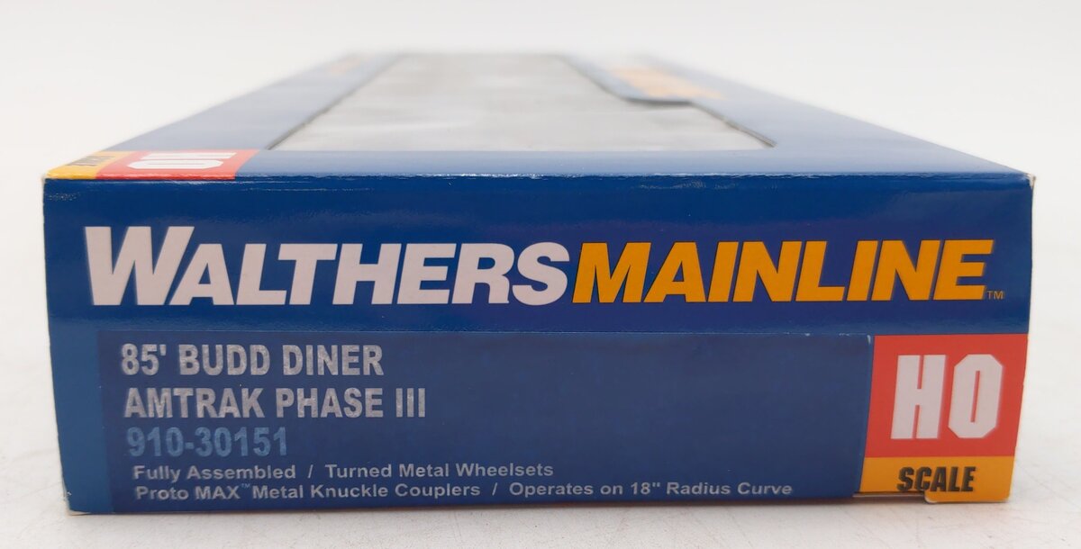 Walthers 910-30151 HO Amtrak 85' Budd Diner - Ready to Run