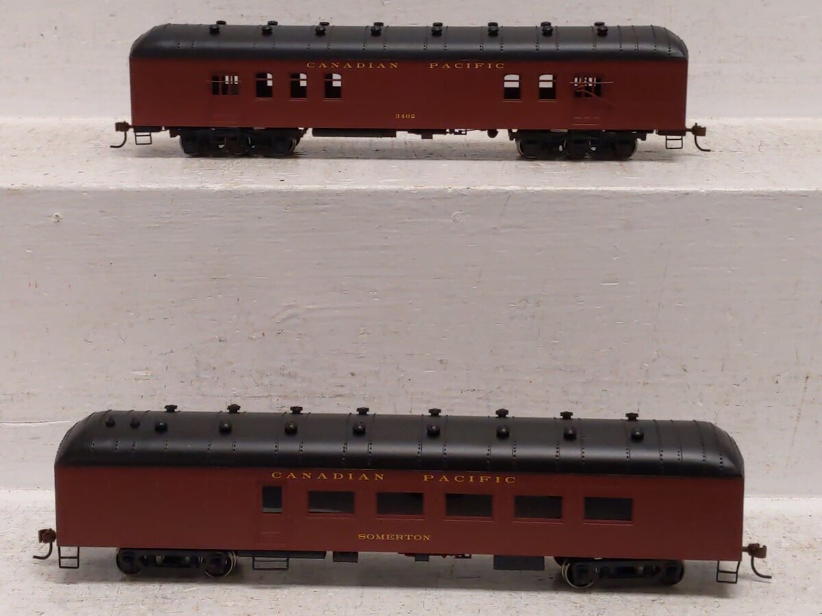 Roundhouse 86501/86561 HO Canadian Pacific Arch-Roof Passenger Cars [2] LN/Box