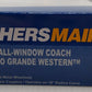 Walthers 910-30208 HO DRGW 85' Budd Small-Window Coach