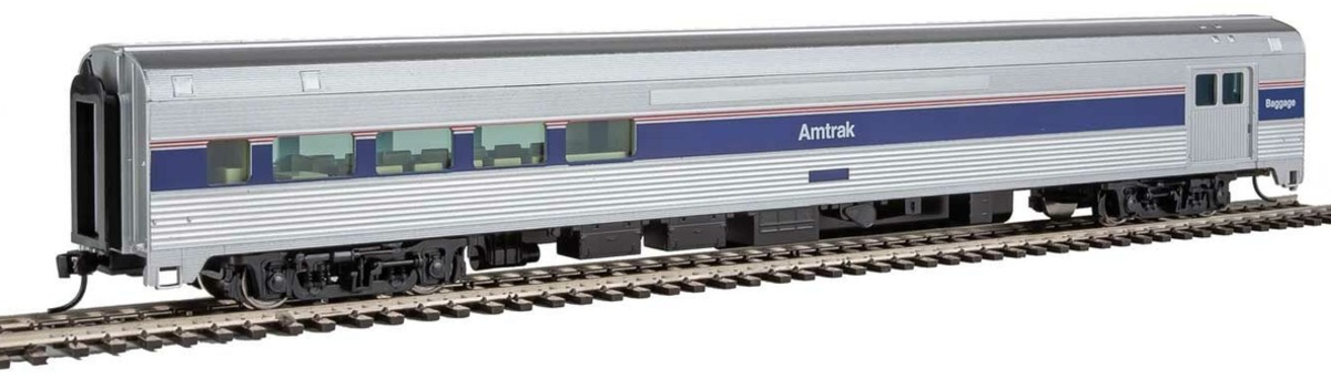 Walthers 910-30062 HO Scale Amtrak 85' Budd Baggage/Lounge Passenger Car