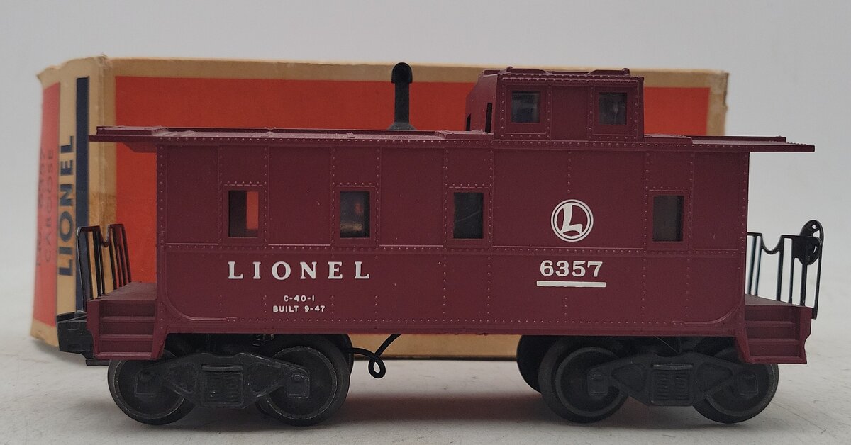 Lionel 6357 Vintage O Lionel Lines Circle L SP Style Lighted Caboose #6357 VG/Box