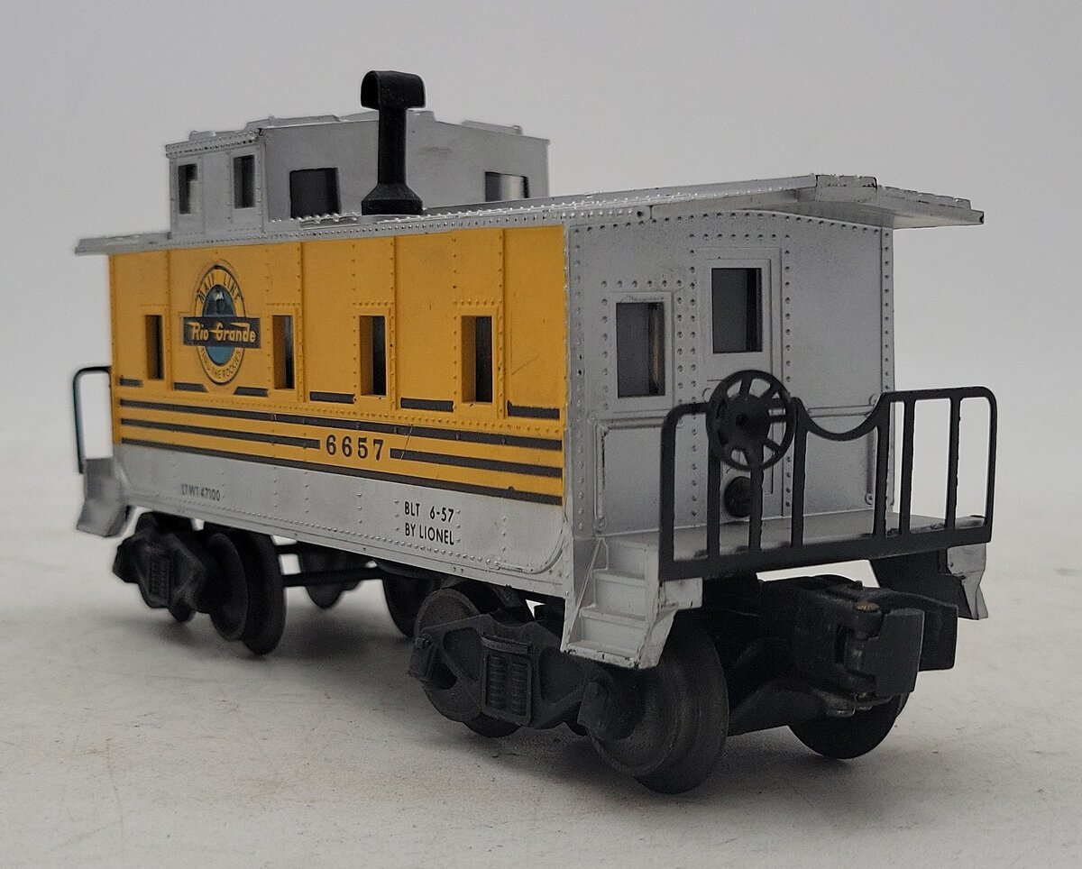 Lionel 6657 Vintage O Rio Grande Caboose VG