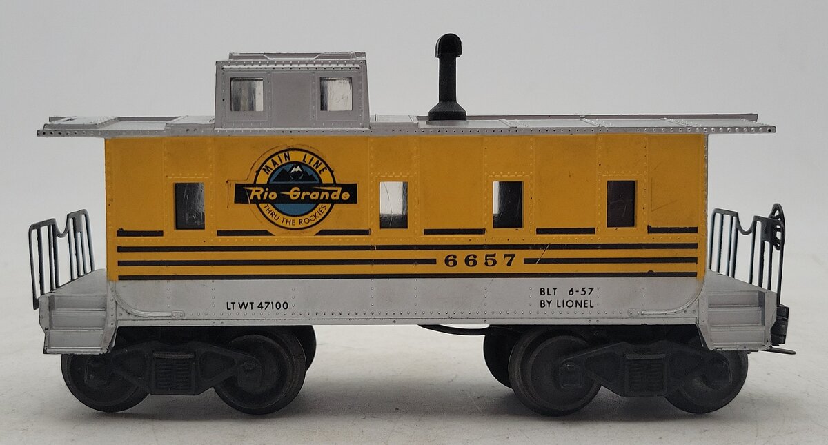 Lionel 6657 Vintage O Rio Grande Caboose VG