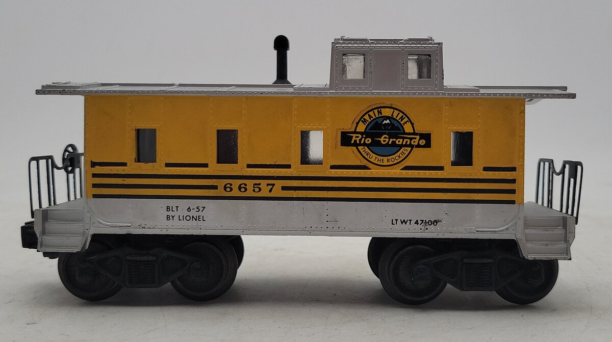 Lionel 6657 Vintage O Rio Grande Caboose VG