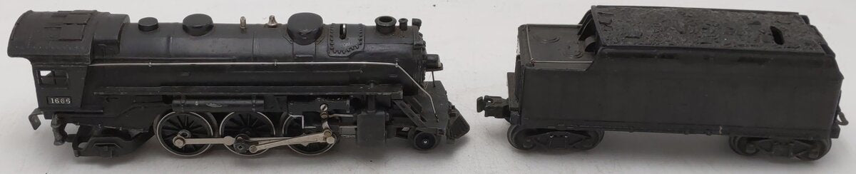 Lionel 1666 Vintage O 2-6-2 Die-Cast Steam Locomotive & Tender