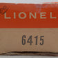 Lionel 6415 Vintage O Sunoco Triple Dome Tank Car VG/Box