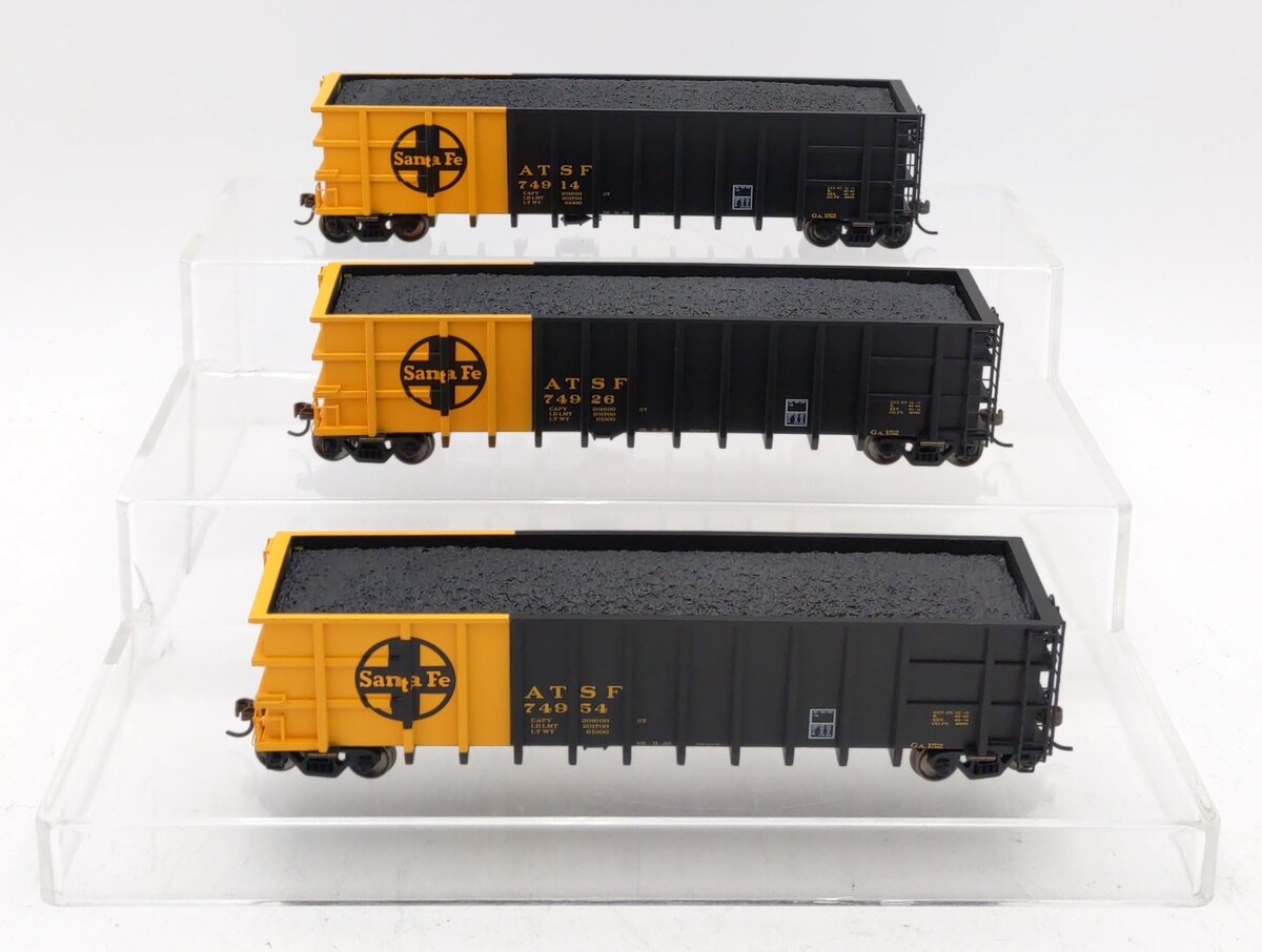 Athearn 97587 HO Santa Fe Thrall High Side Coal Gondola #1 - RTR
