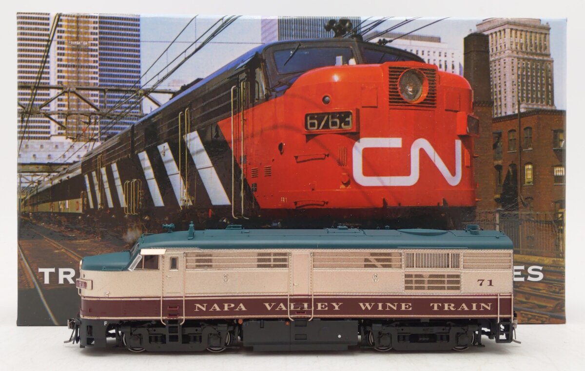 Rapido Trains 20529 HO Napa Valley Wine Train MLW FPA4 #71 w/DCC & Sound