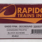 Rapido Trains 220537 HO Canadian Pacific GMD FP9A True North #1412 w/DCC & Sound