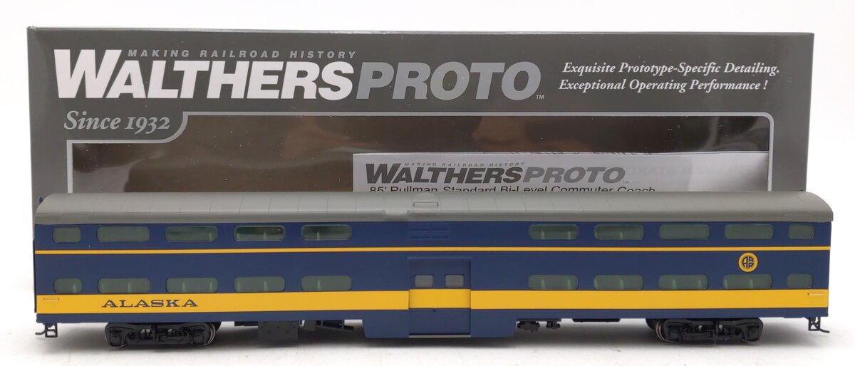 Walthers 920-16505 HO Alaska 85' Pullman-Standard Bi-Level Commuter Coach LN/Box