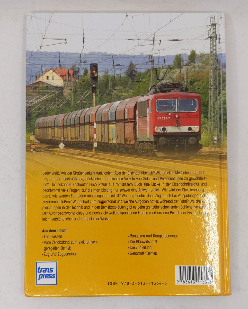 So funktioniert der Eisenbahnbetrieb Hardcover Book By Erich Preuß EX