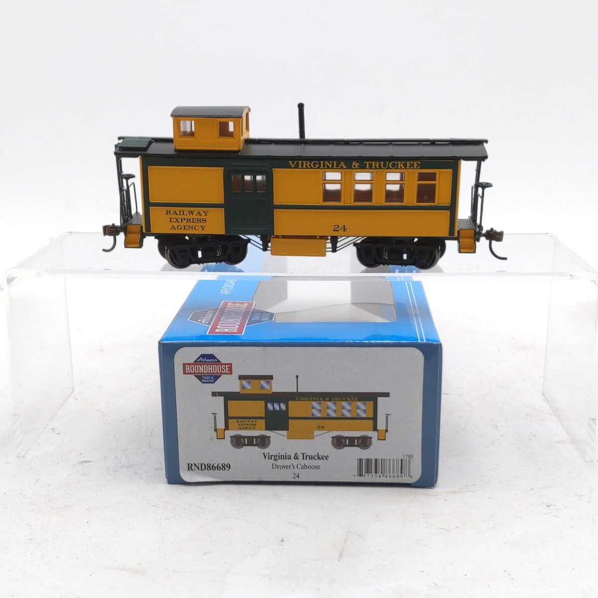 Roundhouse 86689 HO Scale Virginia & Truckee Drover's Caboose #24