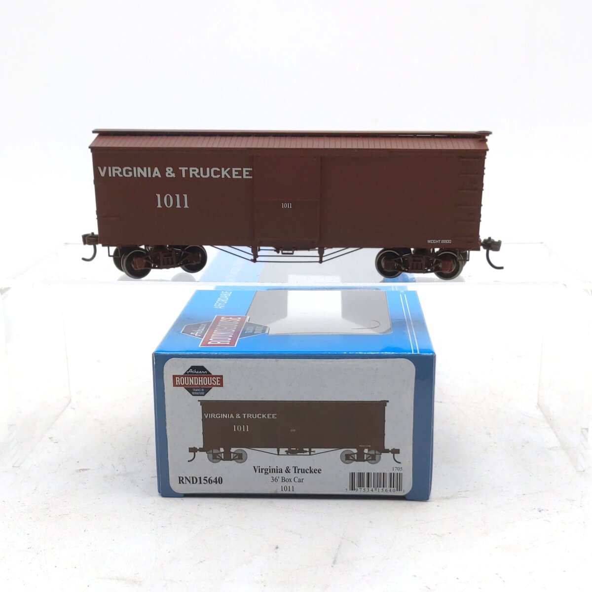 Roundhouse 15640 HO Scale Virginia & Truckee 36' Old Time Wood Box Car #1011