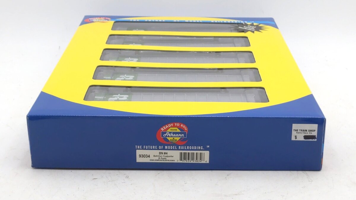 Athearn 93034 HO Scale Burlington Northern BethGon Coalporter #4 (Pack of 5) LN/Box