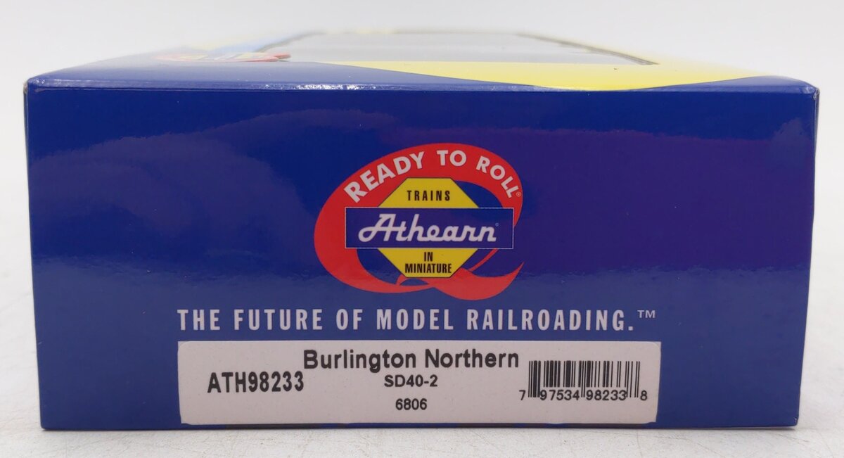Athearn ATH98233 HO Scale Burlington Northern SD40-2 Diesel Locomotive #6806 LN/Box