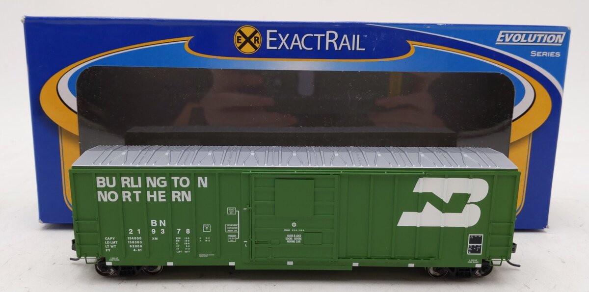 ExactRail EE-1601-6 HO Burlington Northern Single Door Box Car #219378 NIB