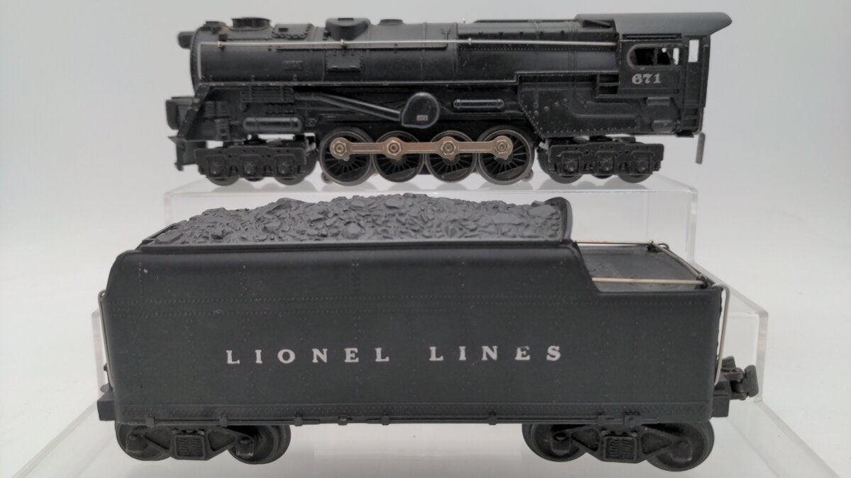 Lionel 671 Vintage O 6-8-6 Die-Cast Steam Turbine Locomotive w/671W Tender VG