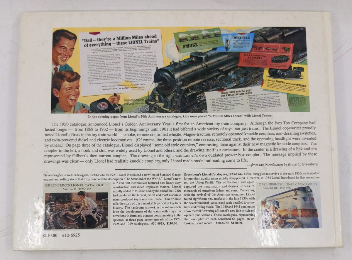 Greenberg's Lionel Catalogues, Vol. IV: 1945-54 Hardcover By Bruce C. Greenberg VG