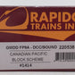 Rapido Trains 220538 HO Canadian Pacific GMD FP9A True North #1414