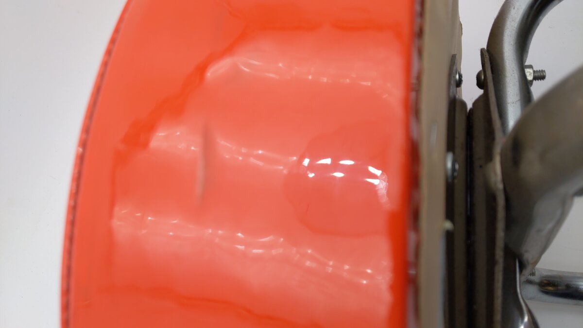 Lionel Orange Top Bar Stool EX