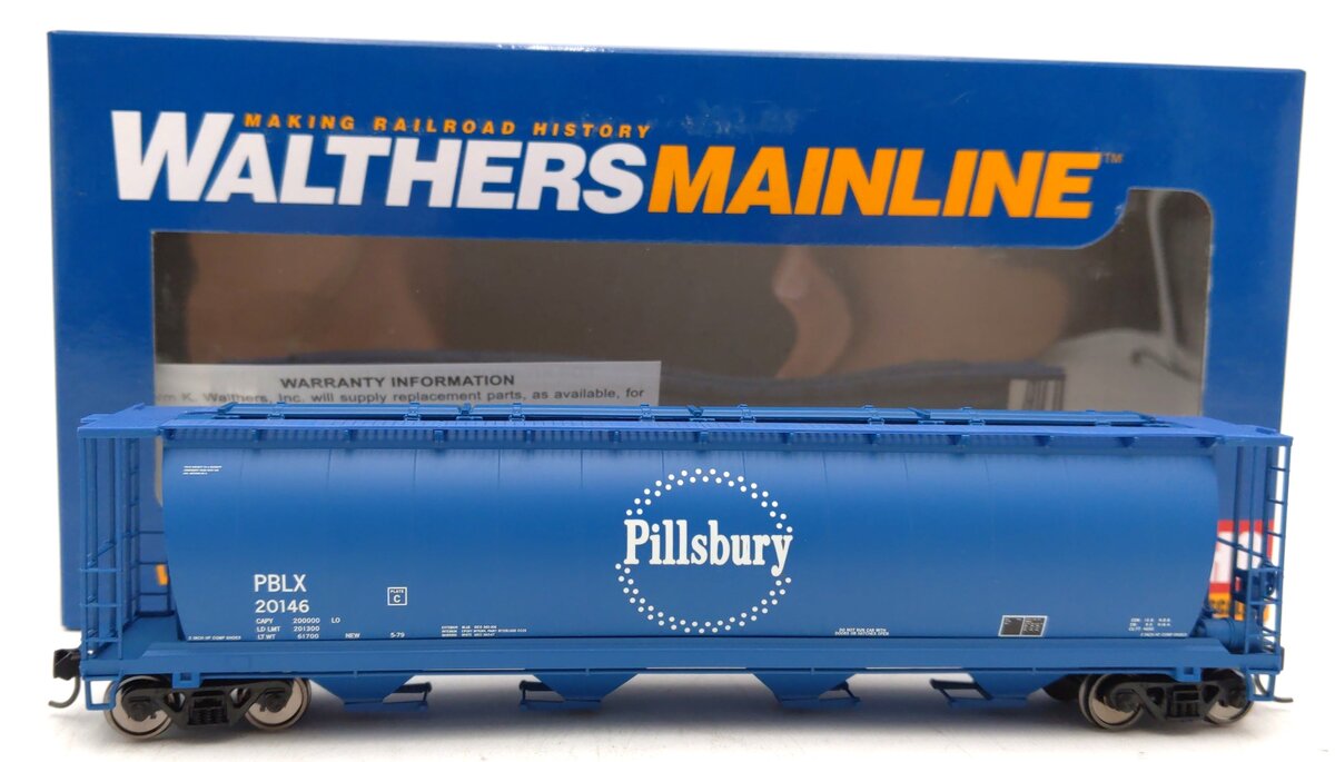 Walthers 910-7185 HO PBLX Pillsbury Cylindrical Hopper #20146