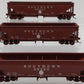 Atlas 20002834 HO Scale Southern Railway Heart Ballast Hoppers - 3 Pack