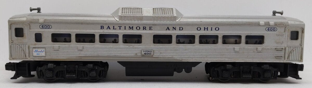 Lionel 400 Vintage O Powered Baltimore & Ohio Commuter Car VG