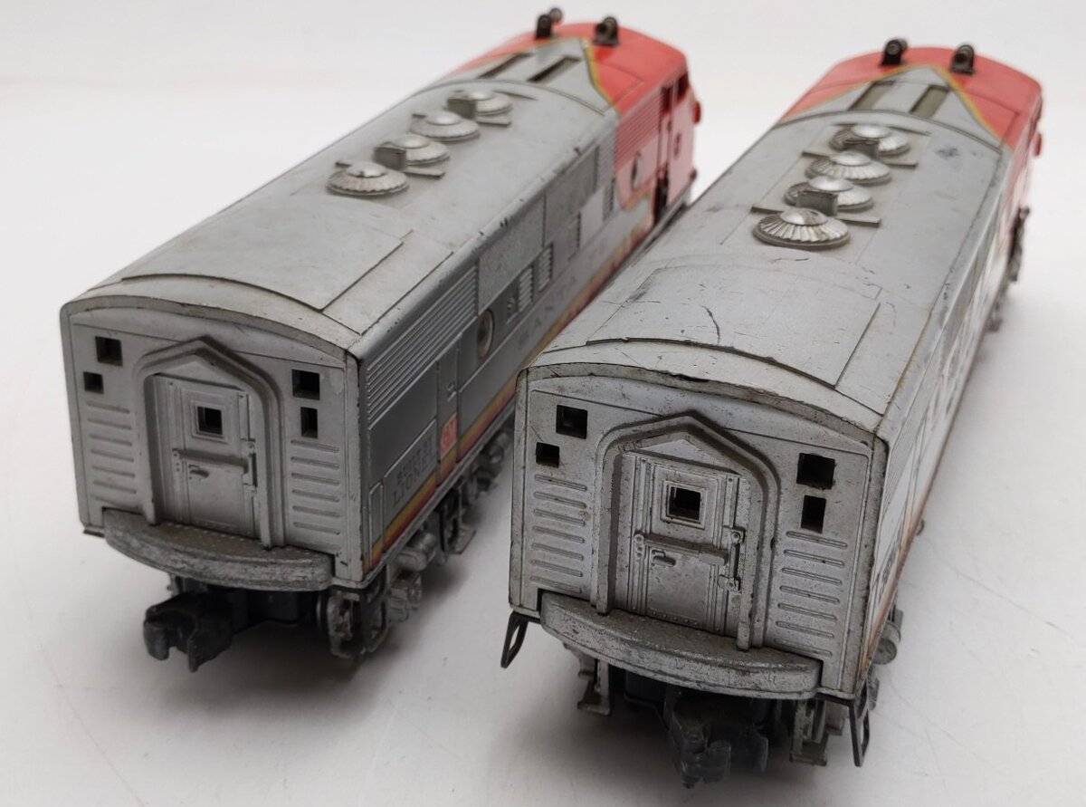 Lionel 2343 Vintage O Santa Fe F3 AA Diesel Locomotive Set VG – Trainz