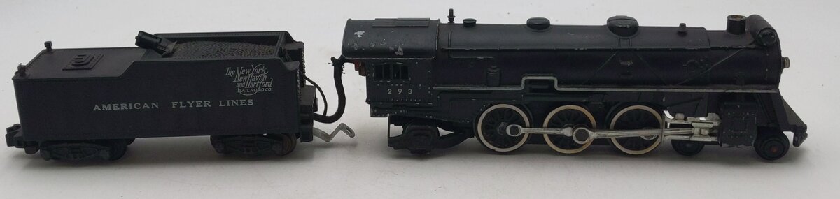 American Flyer 293 Vintage S NY, NH & Hartford 4-6-2 Steam Locomotive & Tender VG