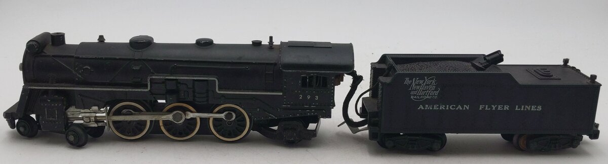 American Flyer 293 Vintage S NY, NH & Hartford 4-6-2 Steam Locomotive & Tender VG