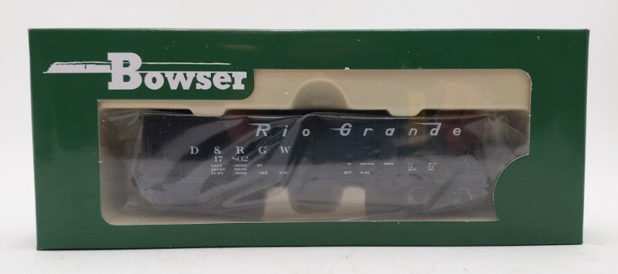 Bowser 41267 HO D&RGW 70 Ton 12 Panel Hopper Car #17802