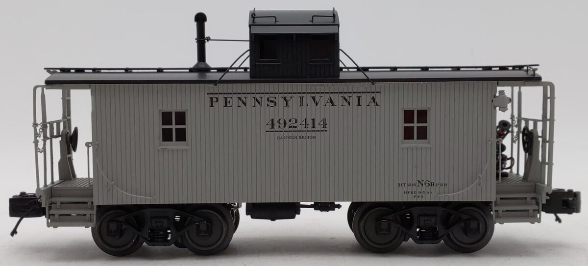 MTH 20-91646 O Pennsylvania Premier N-6b Caboose w/Operating Signal Man #492414 EX/Box