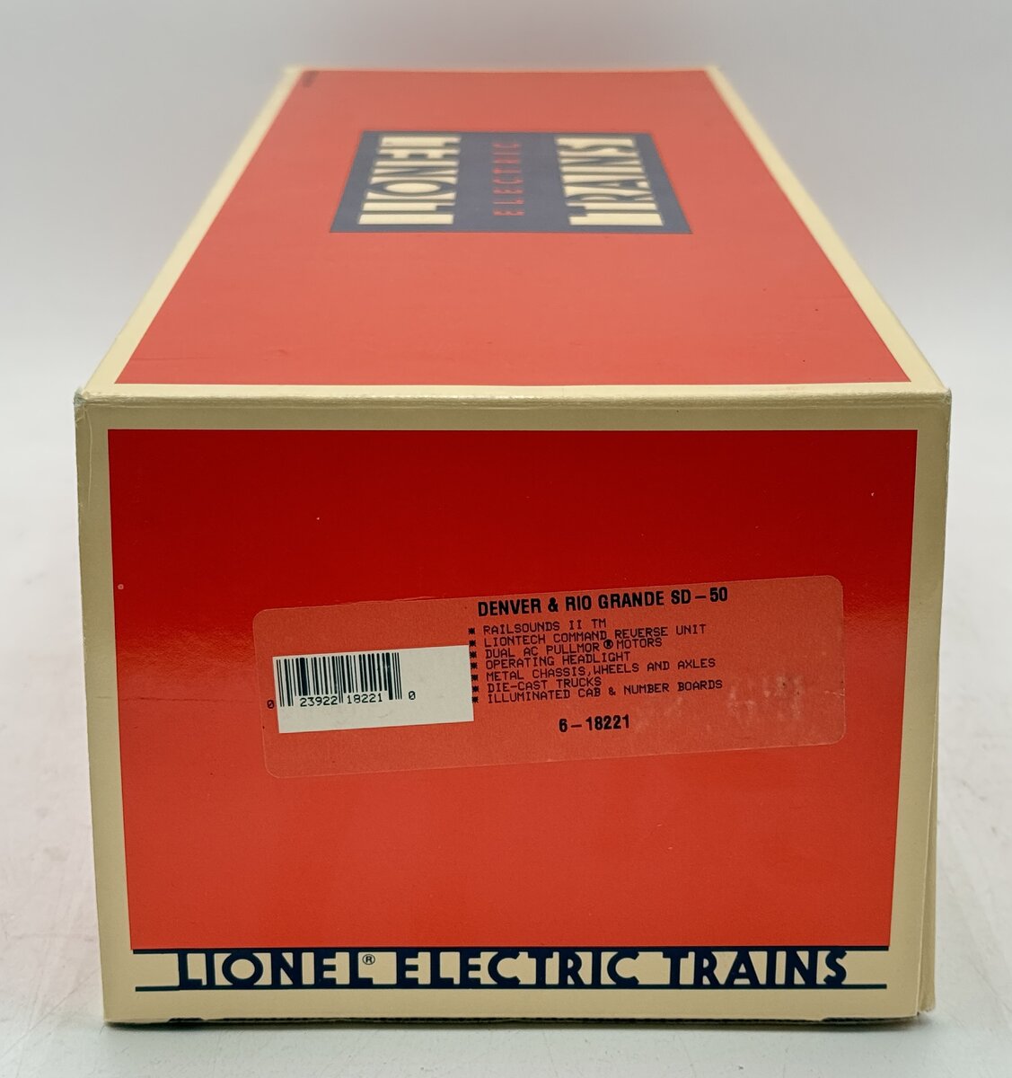 Lionel 6-18221 O Denver & Rio Grande SD-50 Diesel Locomotive #5512