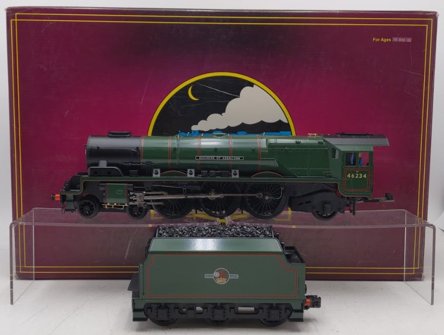 MTH 20-3369-1 O Gauge British Railways Duchess Steam & Tender #46234 w PS2