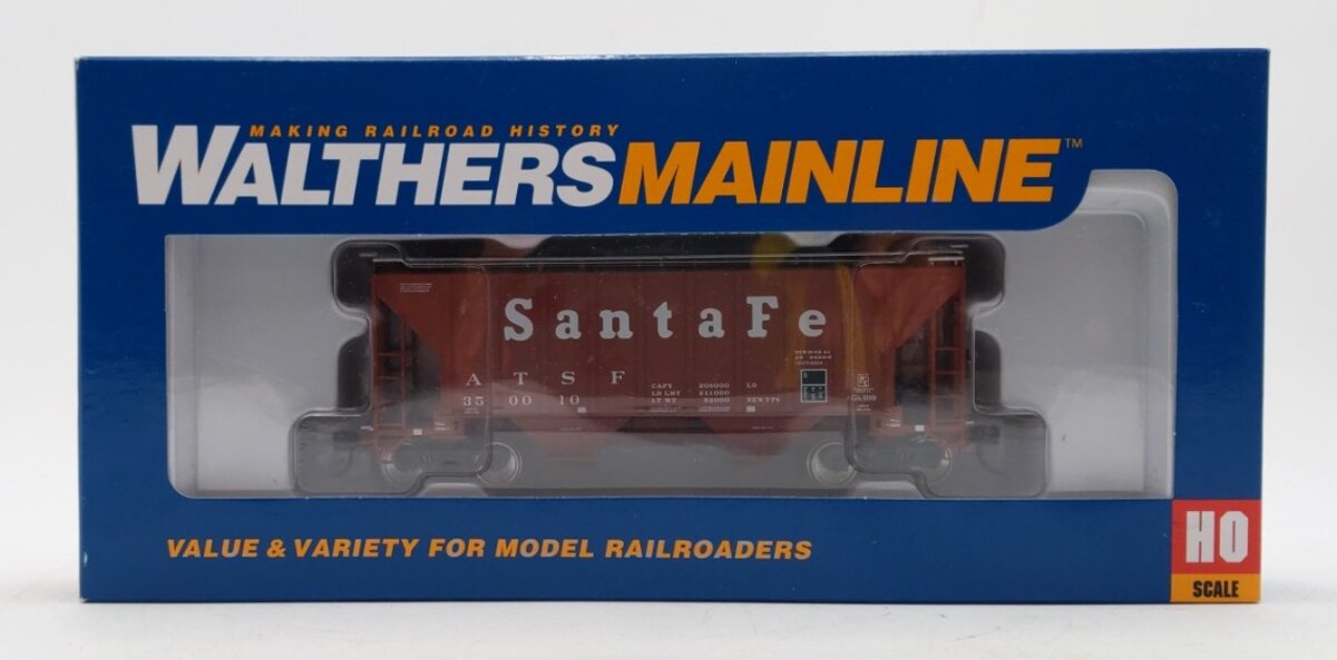 Walthers 910-7102 HO Scale ATSF 37' Covered Hopper Car #350010