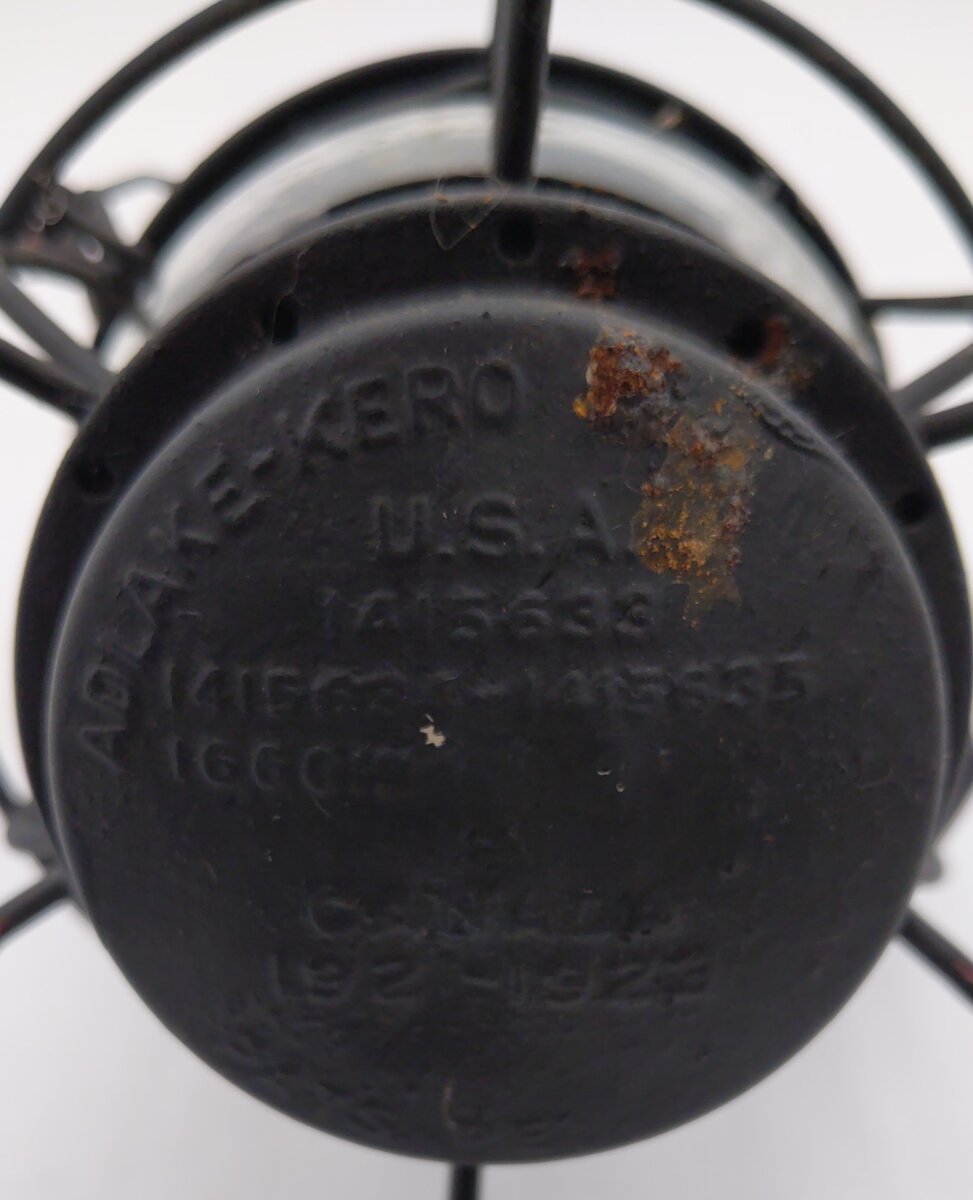 Adlake Vintage Erie Railroad Lantern w/Clear Globe VG