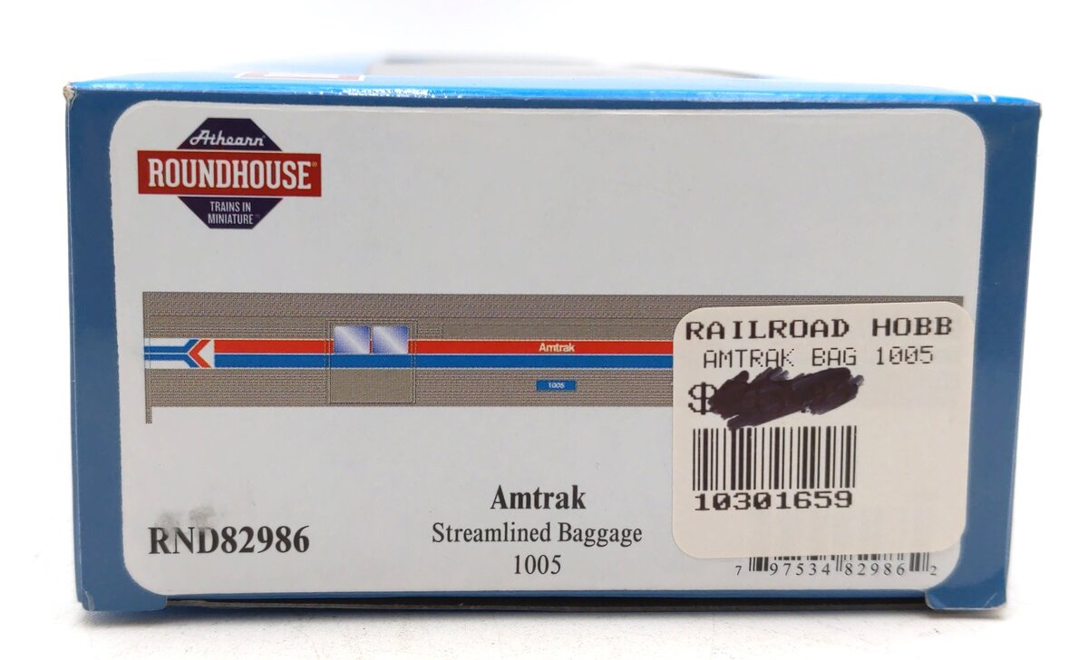 Roundhouse 82986 HO Amtrak Streamline Baggage #1005