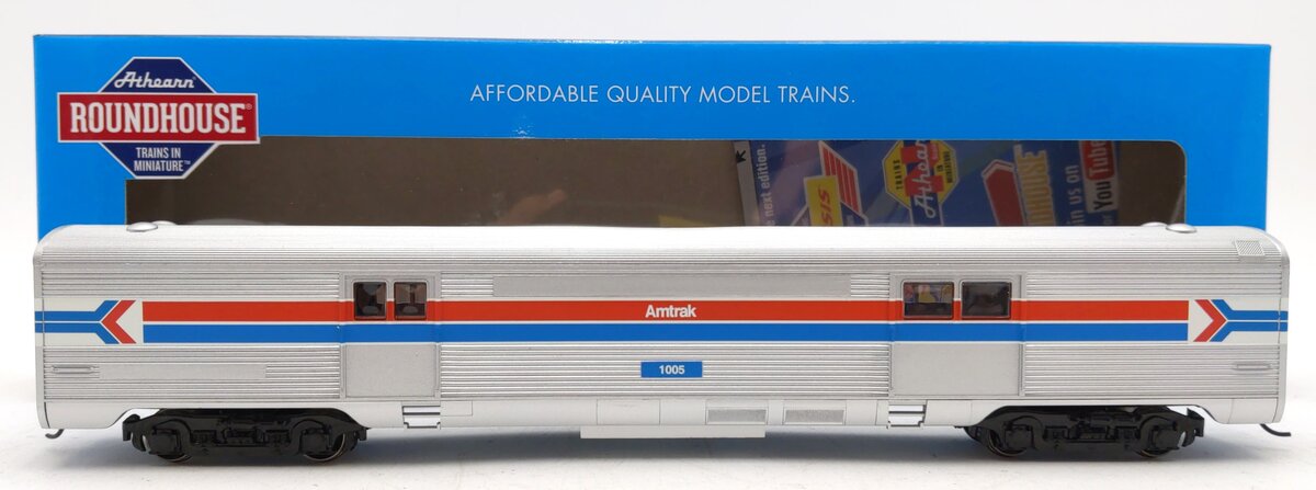 Roundhouse 82986 HO Amtrak Streamline Baggage #1005