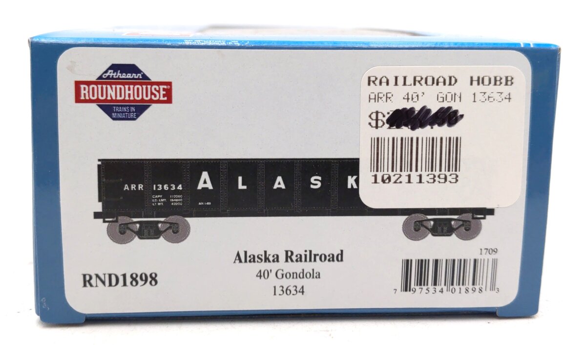 Roundhouse 1898 HO Alaska Railroad 40' Gondola #13634