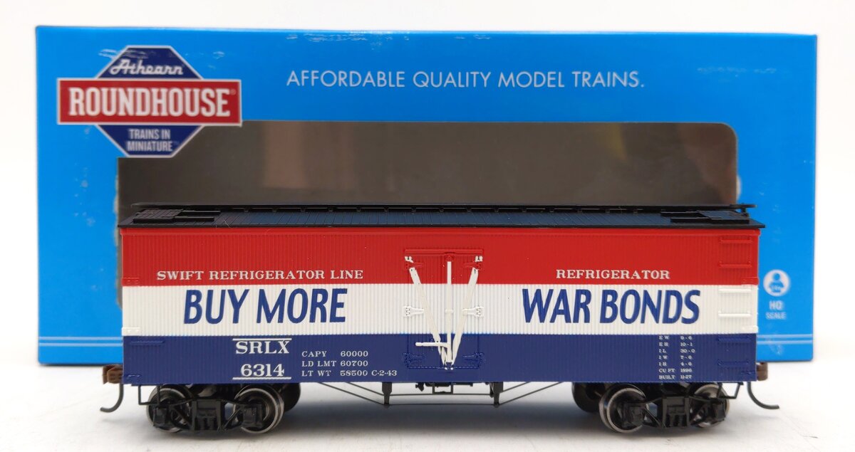 Roundhouse 85471 HO Swift War Bonds 36' Old Time Reefer #6314