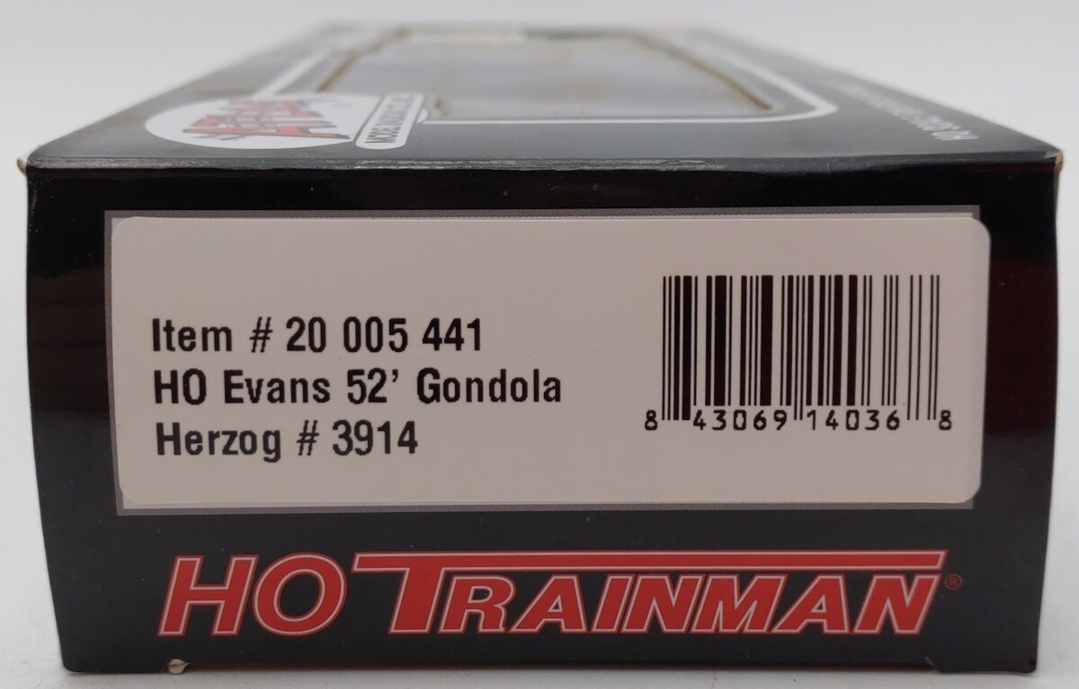 Atlas 20005441 HO Herzog Trainman® Evans 52'6" Gondola #3914