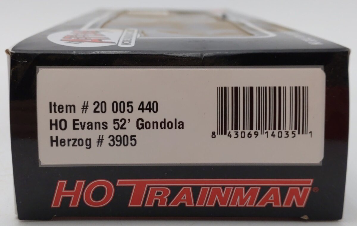 Atlas 20005440 HO Herzog Trainman® Evans 52'6" Gondola #3905