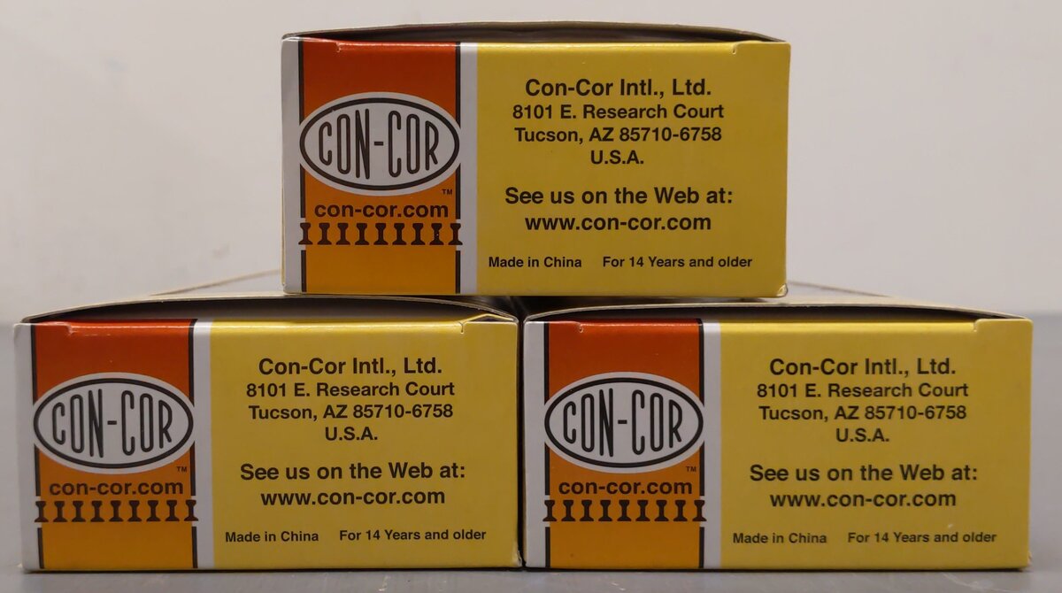 Con-Cor Assorted HO Canadian National Coach Passenger Cars [3]: 3009, 3041, 3066 LN/Box