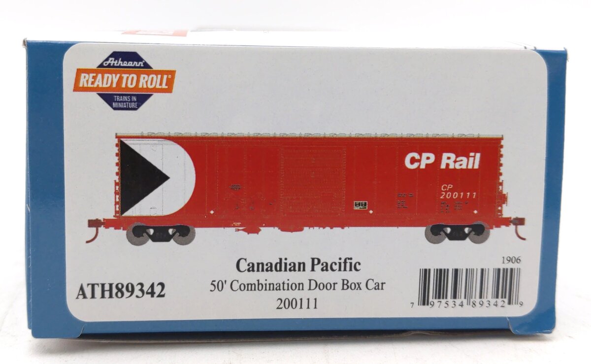 Athearn 89342 HO Canadian Pacific Rail RTR 50' Combo Door Boxcar #200111