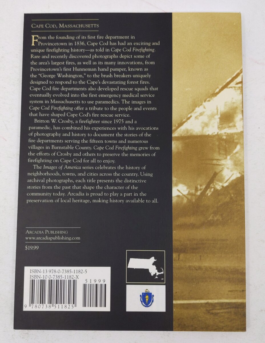 Cape Cod Firefighting Paperback Book By Britton W. Crosby VG