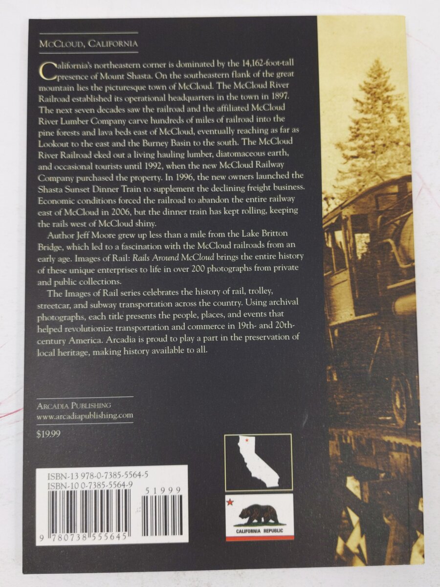Rails Around McCloud Paperback Book By Jeff Moore EX